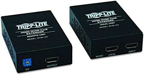 Tripp Lite HDMI Over Cat5 / Cat6 Ethernet Extender para áudio / vídeo, receptor de vídeo e transmissor, estende-se até 150 pés / 45 metros, 1920x1200 1080p a 60Hz, garantia de 1 ano de garantia