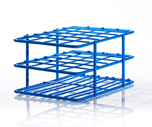 SP BEL-ART POXYGRID RACTA DE TOTO DE TESTE DE MEIO DO TOME; Para tubos de 13 a 16 mm, 24 lugares, azul