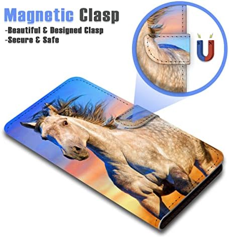 Para iPhone 11, capa de capa de carteira de flip de flip, A24615 Handsome Horse 24615