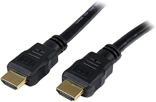 Startech.com Cabo HDMI de 15 pés - cabo HDMI de alta velocidade em 4K com Ethernet - Vídeo UHD 4K 30Hz - Cabo HDMI 1.4 - Monitores Ultra HD HDMI, Projetores, TVs e Displays - Cordão Black Hdmi - M/M