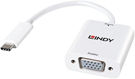 Lindy 43242 USB 3.1 Tipo C Conversor adaptador VGA, branco