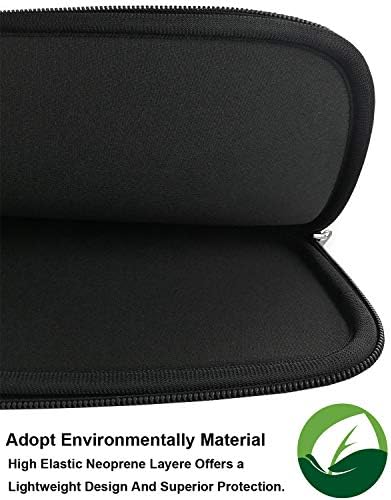 Caixa de manga de laptop Naukay 15,6 polegadas, laptop de neoprene resistente Sleeve/notebook Pocket Case/tablet Borda de transporte de bolsa de transporte ASUS/Dell/Fujitsu/HP/Sony/Toshiba/Acer/Fujitsu-