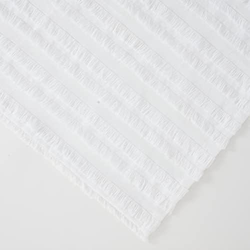 La Jolie Muse Cotton Throw Blanket - Branco de malha de Finge Fringe Fringe, quente e aconchegante para o sofá, 55x79 polegadas