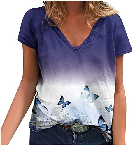 PBNBP Blushs de verão de manga curta para mulheres camisetas de moda de mármore impressas clássicas de túnicas de túnica