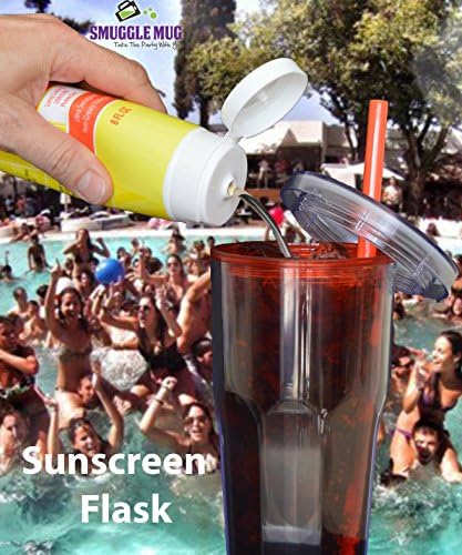 Contrabando de caneca boozebrella e lastreio solar conjunto de frascos | Balques ocultos discretos recipientes de álcool