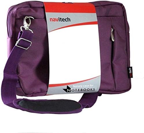 Navitech Purple Purple Premium Premium Water Resistente Laptop Bag-Compatível com o laptop conversível Lenovo Chromebook C330 2-em-1, 11,6