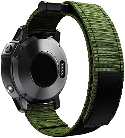 Iotup 26 tiras de banda de vigilância de nylon de 22 mm para Garmin Fenix ​​7 7x 6x Pro 5x Watch EasyFit Wrist Band Strap
