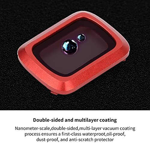 Filtro de lente, câmera de drone de filtro de lente revestida vermelha para ar 2 drone câmeras de densidade neutra