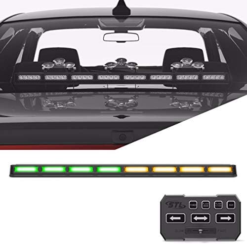 SpeedTech Lights Striker TIR 8 Cabeça LED de LED Consultor de trânsito Mount Strobe Light Bar para veículos de emergência/Aviso