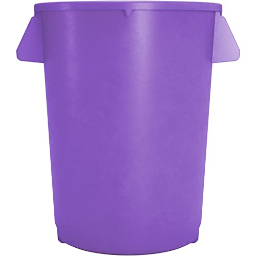 Carlisle FoodService Products Bronco Purple 20 galão de lixo de lixo de resíduos redondos - 84102089 - pacote de 6