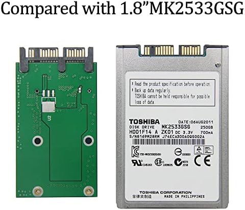 Fleane 256GB MS02 MicrosatA SSD compatível com HP 2740p 2730p 2540p IBM X300 X301 T400S T410S SUBSTITUIR MK1233GSG MK1633GSG
