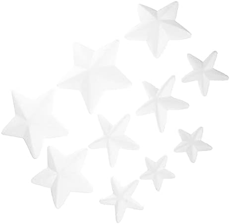 Veemon Christmas Decor 10pcs espuma estrela as bolas de forma de estrela para modelagem de artesanato diy decorações