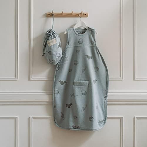 Merino Kids Duvet-Weight Baby Sleep Bag para crianças de 2 a 4 anos, Misty Rose/Gray Stripe