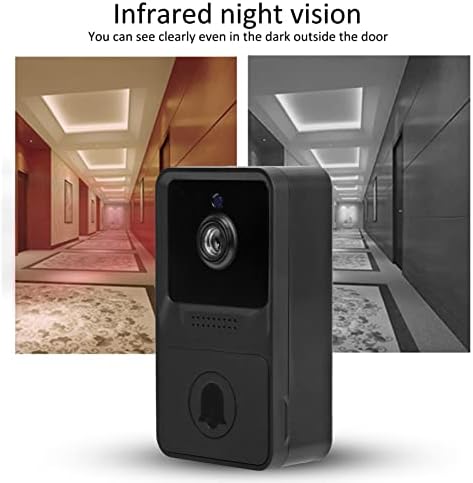 Câmera de campainha de vídeo inteligente Ir Vídeo NightVision Chamadas de 120 ° Aplicativo de amplo aplicativo Push