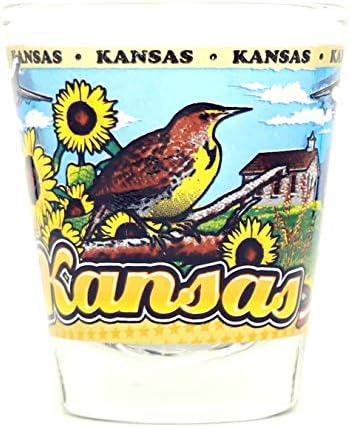 Kansas State Wraparound Shot Glass