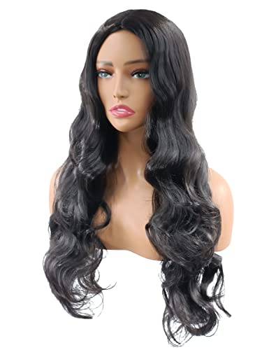Port & Lotus Wig Black Wigs Curly Wigs para mulheres negras Afro peruca longa para mulheres peruca do meio da parte com cabelos