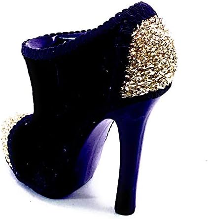 Black Velvet Two Tone High Heel Torthle Bootie Ring Suport Shoes