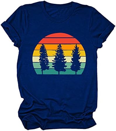 Mulheres mangas compridas camisas femininas casuais impressam camiseta de camiseta de camping de cor sólida compressão de manga comprida