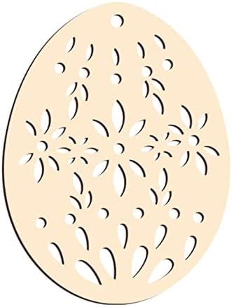 Ornamentos de guirlanda de natal lisa coelhinho de páscoa os ovos de páscoa de madeira ornamentos de madeira estampados ornamentos estampados decoração de casa de diy mini espelhos para artesanato em lágrima