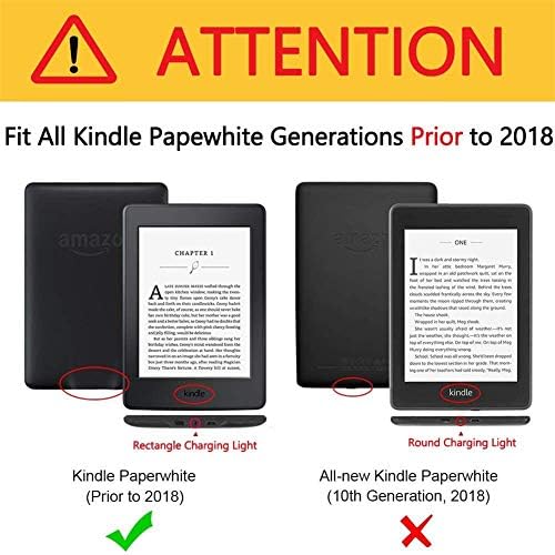 Kindle Paperwhite 1 2 3 [2012 RELEAÇÕES/2013 RELEAÇÕES/2015 RELEAÇÕES] Com o recurso de correia manual para o Kindle Paperwhite antes