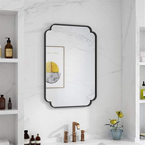 Espelhos lxdzxy, espelho de vanguaridade espelho de metal retangular, espelho de banheiro de alta definição Ministro de banheira