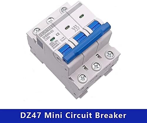 1pcs 3 pólo din mini circuito disjuntor doméstico caixa de distribuição de ar de distribuição Equipamento mecânico Proteção do motor