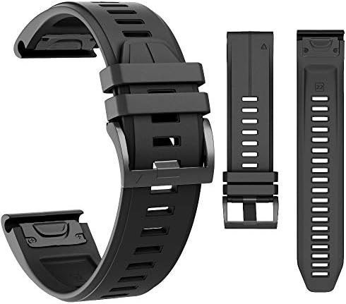 McXGL Quick Fit Sport Silicone Watch Bands Compatível com Garmin Fenix ​​5/Fenix ​​5 Plus/Forerunner 935/Approach S60/Quatix 5
