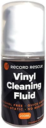 Fluido de limpeza de vinil e toalha de microfibra - Solução de lavagem de registro | Record Rescue