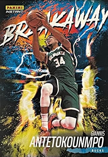 2022-23 Panini Instant Giannis Antetokounmpo Online Card de basquete breakway exclusivo - limitado a apenas 2304 cartões - Milwaukee Bucks