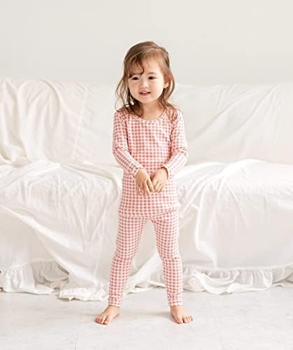Avauma meninos meninas pijama conjunto 6m-7t crianças fofas para criança Snug Fit Pattern Design PJS Cotton Sleepwear