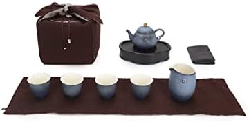Conjunto de chá de cerâmica ZSEDP Conjunto de chá Fu Fu Caixa de presente