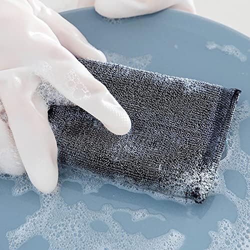 Sabonete para o banheiro 6pcs aço inoxidável esponja limpa esponja esponja arame descaling pano maconha de panela de maconha