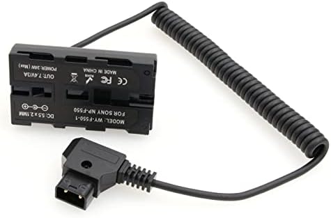 ZBLZGP D-TAP para NP-F550/F750/F970 Cabo de adaptador de bateria fictício para o LED de monitor