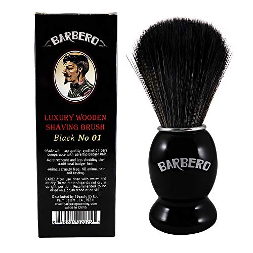 Kit de barbear barbero com rum temperado depois de barbear e 10 lâminas