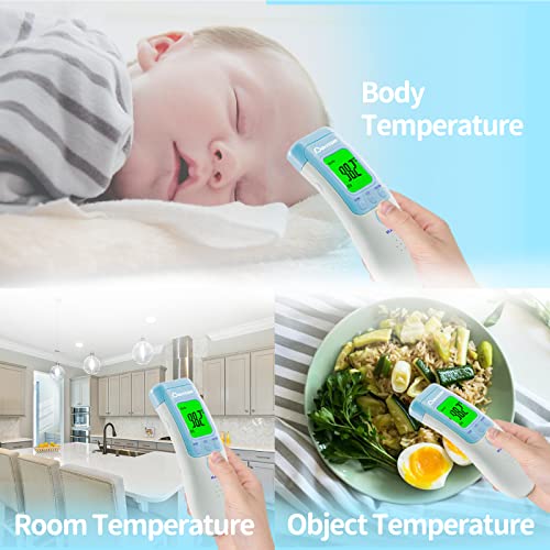 Termômetro de testa Berrcom para adultos e crianças, termômetro infravermelho não contato para objeto, sala, termômetro digital