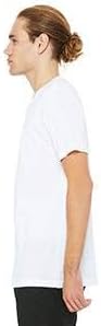 Produto da marca Bella + Canvas Unisex Jersey Camiseta de manga curta - branca - L -