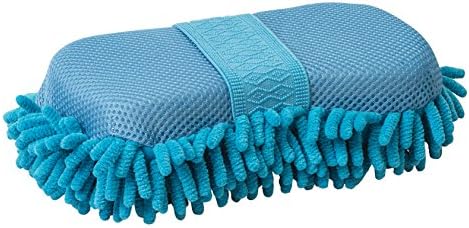 Esponja de couro tecelão com dedos de microfibra