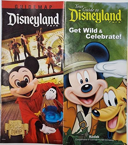 Disneyland Park Conjunto de 8 guias turísticos de mapa com a assombrada star tours Mickey Minnie Together PMA50
