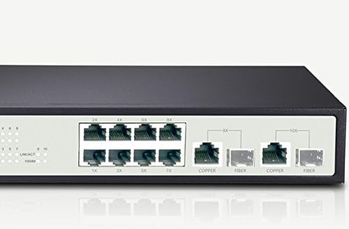 Netis 8fe+2 combo-port gigabit Ethernet Snmp Switch, 5,6 Gbps com capacidade de tecido