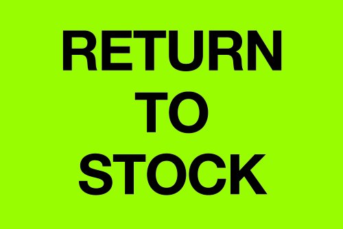 Etiqueta lógica de fita Aviditi, Return to Stock, 2 x 3 , L x W, verde fluorescente, rolo de 500 adesivos, para controle de inventário