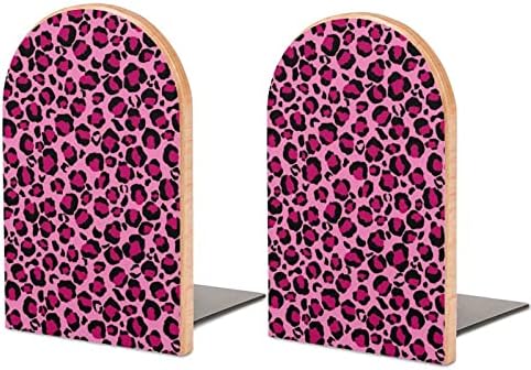 Livro de madeira para leopardo rosa termina