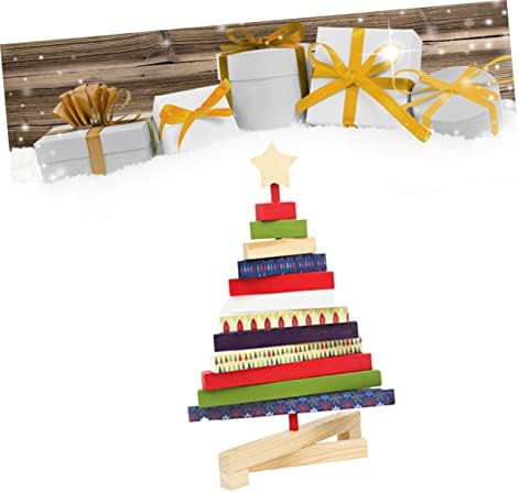 PretyZoom decoração de decoração de Natal Tree Christmas Toy Home Store para desktop s Ornament Office Rotação de madeira