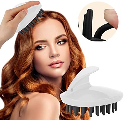 1pc Hair Scalp Scalp Massger Shampoo Pincel de chuveiro escova de cabelo com longas cerdas de silicone flexível para massagem na cabeça do couro
