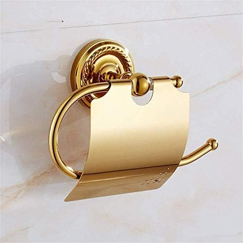 SEASD Solid Brass Hoodet Papel Holder Classic Banheiro Accessoreis Tanário de papel letra de papel de papel