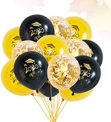 30pcs 2020 Graduação Balão Balão de Balão Impresso Balões de Latex Decoração Criativa de festa sem fita