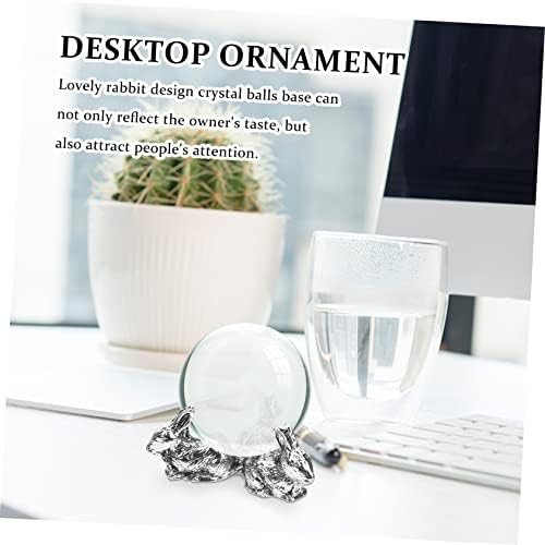 Homoyoyo Desk Topper 4pcs decoração de escritório decoração de macaco decoração de desktop representa exibição de base de base esfera