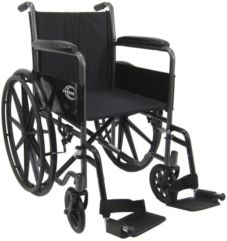 Karman Lightweight Wheelchair com apoio de pé removível, 18
