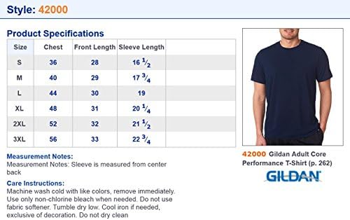 Gildan Mens de umidade de poliéster T-shirt de performance