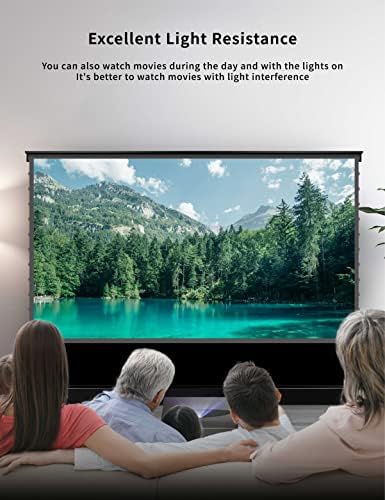 Vividstorm-alr Projector Telas S Pro 84 polegadas Roll Up Screen Rising Screen HD/8K/4K Home theater/escritório/jogo