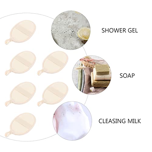 Esponjas de esponjas compactadas para o corpo Poods de bucha de chuveiro e banho esponja de 6pcs Toalhas de banho de banheira de banho